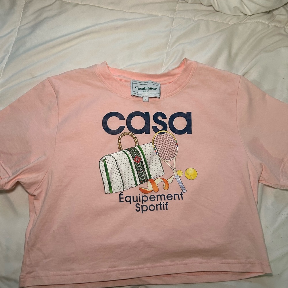 Casablanca Pink Graphic Tee